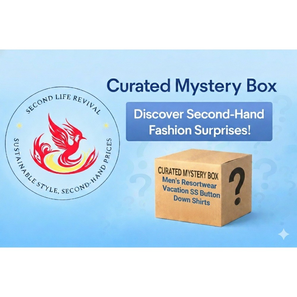 Mens Resortwear Vacation Short Sleeve Button Down Mystery Box Silk Cabana Island